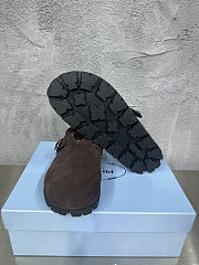 Prada Brown Suede Mules - 4