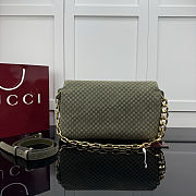 Gucci Large Suede Shoulder Bag 36x19.5x9.5 - 3