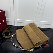 Gucci Large Suede Shoulder Brown Bag 36x19.5x9.5 - 5