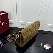 Gucci Large Suede Shoulder Brown Bag 36x19.5x9.5 - 4
