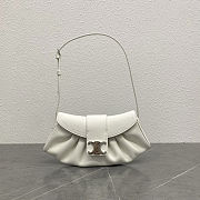Celine Teen Polly Bag White 29.5x3x14.5cm - 1