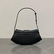 Celine Teen Polly Bag Black 29.5x3x14.5cm - 6