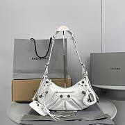 Balenciaga Le Cagole shoulder bag in white leather 33x16x8.4CM - 1
