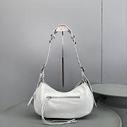 Balenciaga Le Cagole shoulder bag in white leather 33x16x8.4CM - 3