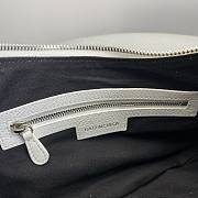 Balenciaga Le Cagole shoulder bag in white leather 33x16x8.4CM - 5