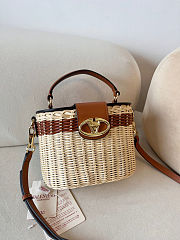 Valentino Garavani VLogo Signature Wicker Vanity Bag 19 x 13.5 x 13cm - 6