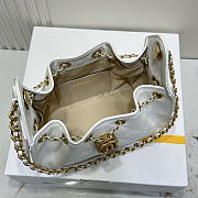 Chanel 25 Small Handbag White 20x22x12.5cm - 2
