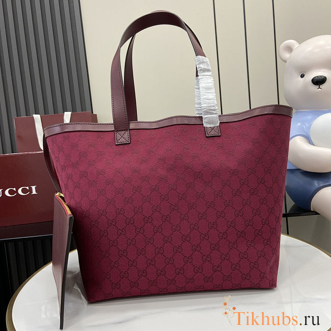 Gucci Totissima Medium Tote Rosso Ancora Red Bag 30x28x26 cm - 1