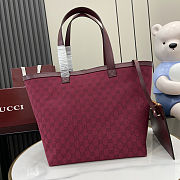 Gucci Totissima Medium Tote Rosso Ancora Red Bag 30x28x26 cm - 5