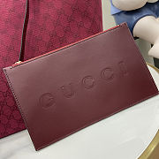 Gucci Totissima Medium Tote Rosso Ancora Red Bag 30x28x26 cm - 3
