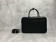 Miu Miu Black Beau Leather Top-handle Bag 34.5x12cmx23cm - 4