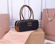 Miu Miu Blue/brandy Beau DenimBag 28X12X9cm - 4