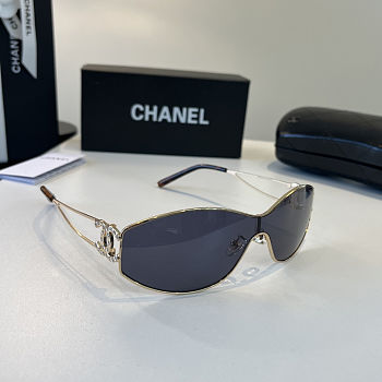 Chanel Crystal CC Logo Sunglasses