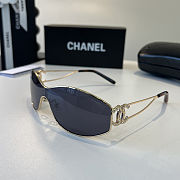 Chanel Crystal CC Logo Sunglasses - 5