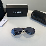 Chanel Crystal CC Logo Sunglasses - 2