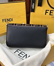 FENDI FF Diamonds Wallet OnChain Brown 22x12x3cm - 5