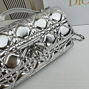 DIOR My Dior Mini Bag Sliver 21x11.5x4.5cm. - 6