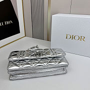 DIOR My Dior Mini Bag Sliver 21x11.5x4.5cm. - 4