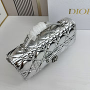 DIOR My Dior Mini Bag Sliver 21x11.5x4.5cm. - 3