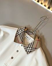 Burberry Check Collar Cotton Polo Shirt - 4