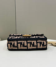 Fendi FF Raffia Baguette 27×6×15 cm - 5