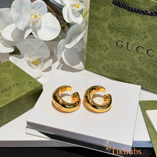Gucci Chunky G Hoop Earrings - 1
