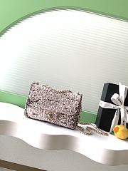 Chanel Evening Bag with Strass & Imitation Pearls 13x21x8cm - 1