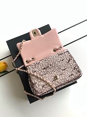 Chanel Evening Bag with Strass & Imitation Pearls 13x21x8cm - 4