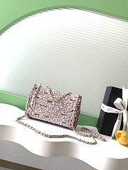 Chanel Evening Bag with Strass & Imitation Pearls 13x21x8cm - 3