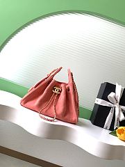 Chanel 25 Mini Pink Handbag Calfskin with grain effect & Gold metallic Pink 20x22x12.5cm - 1