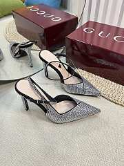 Gucci Crystal Slingback Pumps 10cm - 5