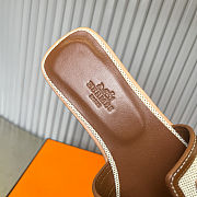 Hermès Oran Leather Sandal - 5