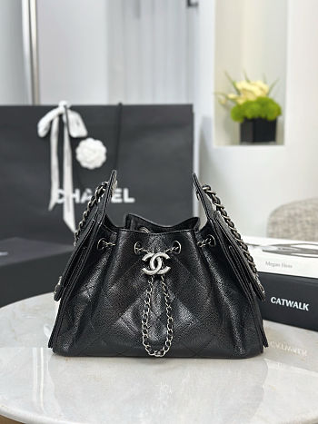 Chanel 25 Black Mini Bag 20x22x12.5cm