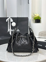 Chanel 25 Black Mini Bag 20x22x12.5cm - 4