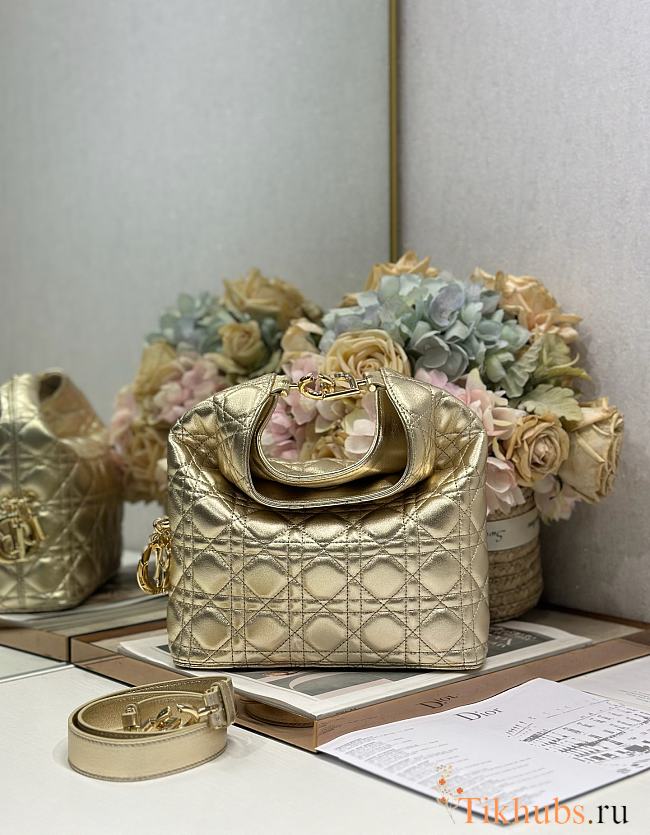  Dior Medium Toujours Gold Bag 24×27×9cm - 1