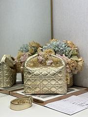  Dior Medium Toujours Gold Bag 24×27×9cm - 5