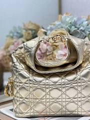  Dior Medium Toujours Gold Bag 24×27×9cm - 3