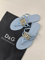 Dolce & Gabbana Jelly Flat Thong Sandals - 5