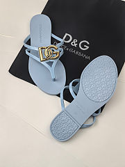 Dolce & Gabbana Jelly Flat Thong Sandals - 6