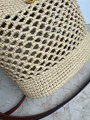 Celine Medium Louise Rafia Bucket Bag 28x24x16 - 3