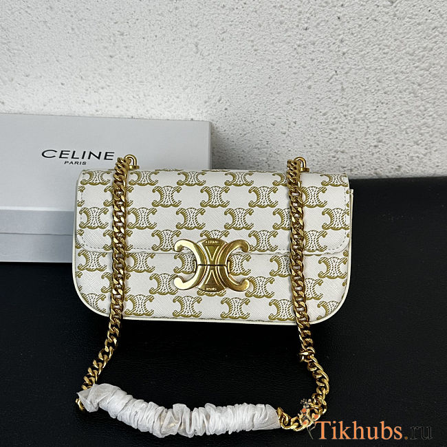 Celine Triomphe Shoulder Bag in Triomphe 20.5x10.5x4cm - 1