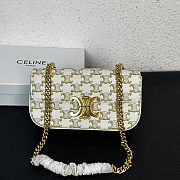 Celine Triomphe Shoulder Bag in Triomphe 20.5x10.5x4cm - 1