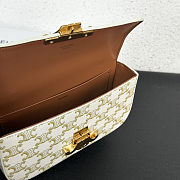 Celine Triomphe Shoulder Bag in Triomphe 20.5x10.5x4cm - 6