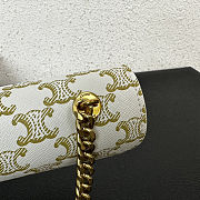 Celine Triomphe Shoulder Bag in Triomphe 20.5x10.5x4cm - 4