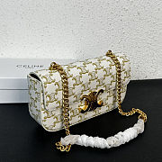 Celine Triomphe Shoulder Bag in Triomphe 20.5x10.5x4cm - 3