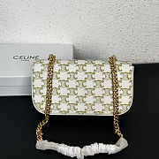 Celine Triomphe Shoulder Bag in Triomphe 20.5x10.5x4cm - 2