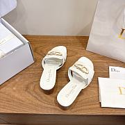Dior 30 Montaigne White Slide - 2