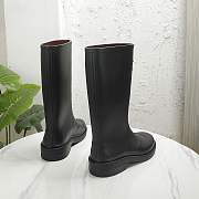 Chanel High Rubber Rain Black Boots - 5
