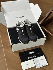 Chanel Calfskin & Suede Kidskin Sneakers - 6