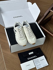 Chanel Calfskin & Suede Kidskin Sneakers - 5